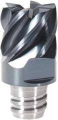 Iscar - MM EC Grade IC908 Carbide End Milling Tip Insert - TiAlN Finish, 6 Flutes, 12.7mm Cutting Diam, 9.5mm Depth of Cut, 16.5mm Extension, 45° Helix - All Tool & Supply