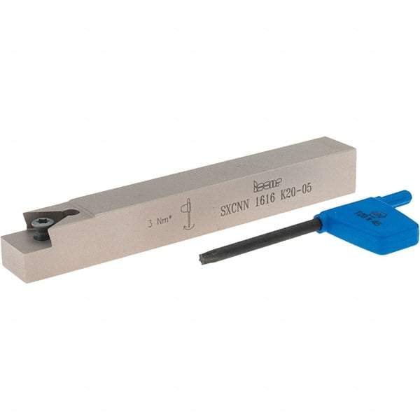 Iscar - XNUW 2006, SXCN External Neutral Indexable Profiling Toolholder - 16mm Shank Height x 16mm Shank Width, 125mm Long - All Tool & Supply