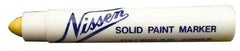 Markal - Yellow Solid Paint Marker - Soft Crayon Tip, Alcohol Base Ink - All Tool & Supply