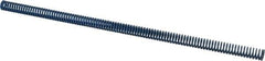 Associated Spring Raymond - 1/2" Hole Diam, 9/32" Rod Diam, 12" Free Length, Blue Die Spring - 42 Lb Max Deflection, 6" Max Deflection, Medium Duty, Chromium Alloy Steel - All Tool & Supply