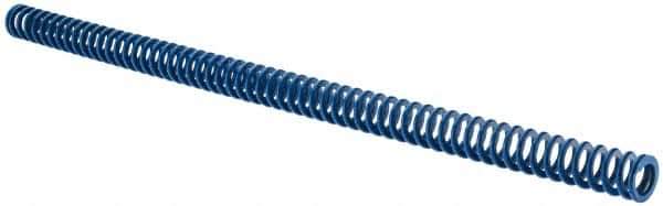 Associated Spring Raymond - 5/8" Hole Diam, 11/32" Rod Diam, 12" Free Length, Blue Die Spring - 96 Lb Max Deflection, 6" Max Deflection, Medium Duty, Chromium Alloy Steel - All Tool & Supply