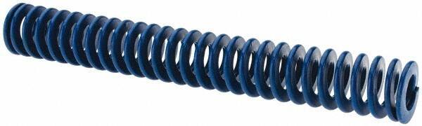 Associated Spring Raymond - 3/4" Hole Diam, 3/8" Rod Diam, 5-1/2" Free Length, Blue Die Spring - 151.3 Lb Max Deflection, 2.75" Max Deflection, Medium Duty, Chromium Alloy Steel - All Tool & Supply