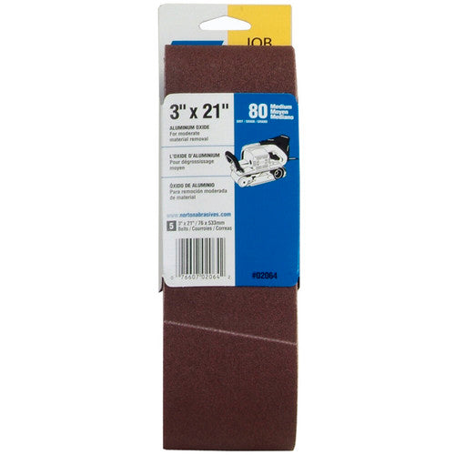 3″ × 21″ Metalite R215 Portable Belt 80 Grit Aluminum Oxide - All Tool & Supply