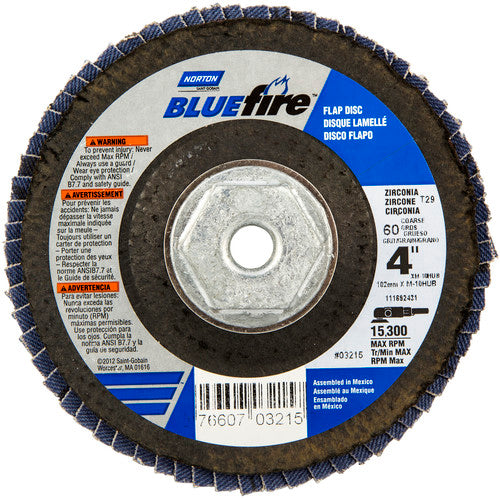 4″ × 1/4″ × 5/8″ 20X High Performance Flap Disc Type 29 60 Grit - All Tool & Supply