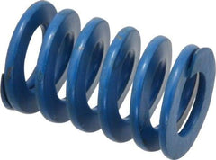 Associated Spring Raymond - 1" Hole Diam, 1/2" Rod Diam, 1-1/2" Free Length, Blue Die Spring - 262.5 Lb Max Deflection, 0.75" Max Deflection, Medium Duty, Chromium Alloy Steel - All Tool & Supply