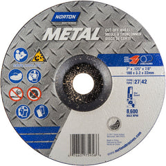 7″ × 1/8″ × 7/8″ Gemini Non-Woven Depressed Center Wheel Type 27 24 Grit Aluminum Oxide - All Tool & Supply