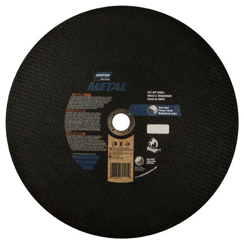 14″ × 7/64″ × 1″ Metal Chopsaw Cut-Off Wheel Type 01 Straight 36 Grit Aluminum Oxide - All Tool & Supply