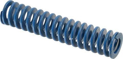 Associated Spring Raymond - 1" Hole Diam, 1/2" Rod Diam, 4-1/2" Free Length, Blue Die Spring - 234 Lb Max Deflection, 2.25" Max Deflection, Medium Duty, Chromium Alloy Steel - All Tool & Supply