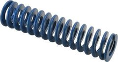 Associated Spring Raymond - 1-1/4" Hole Diam, 5/8" Rod Diam, 5" Free Length, Blue Die Spring - 340 Lb Max Deflection, 2.5" Max Deflection, Medium Duty, Chromium Alloy Steel - All Tool & Supply