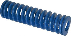 Associated Spring Raymond - 2" Hole Diam, 1" Rod Diam, 7" Free Length, Blue Die Spring - 1092 Lb Max Deflection, 3.5" Max Deflection, Medium Duty, Chromium Alloy Steel - All Tool & Supply