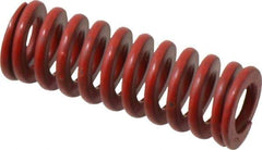 Associated Spring Raymond - 5/8" Hole Diam, 11/32" Rod Diam, 1-3/4" Free Length, Red Die Spring - 108.8 Lb Max Deflection, 0.65" Max Deflection, Medium Heavy Duty, Chromium Alloy Steel - All Tool & Supply