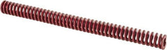 Associated Spring Raymond - 1" Hole Diam, 1/2" Rod Diam, 12" Free Length, Red Die Spring - 275.3 Lb Max Deflection, 4.44" Max Deflection, Medium Heavy Duty, Chromium Alloy Steel - All Tool & Supply