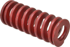 Associated Spring Raymond - 1-1/4" Hole Diam, 5/8" Rod Diam, 3" Free Length, Red Die Spring - 568.3 Lb Max Deflection, 1.11" Max Deflection, Medium Heavy Duty, Chromium Alloy Steel - All Tool & Supply