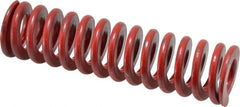 Associated Spring Raymond - 1-1/2" Hole Diam, 3/4" Rod Diam, 6" Free Length, Red Die Spring - 674.9 Lb Max Deflection, 2.22" Max Deflection, Medium Heavy Duty, Chromium Alloy Steel - All Tool & Supply