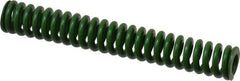 Associated Spring Raymond - 3/8" Hole Diam, 3/16" Rod Diam, 2-1/2" Free Length, Green Die Spring - 43.8 Lb Max Deflection, 0.63" Max Deflection, Extra Heavy Duty, Chromium Alloy Steel - All Tool & Supply