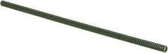 Associated Spring Raymond - 3/8" Hole Diam, 3/16" Rod Diam, 12" Free Length, Green Die Spring - 45 Lb Max Deflection, 3" Max Deflection, Extra Heavy Duty, Chromium Alloy Steel - All Tool & Supply