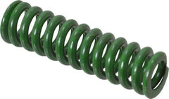 Associated Spring Raymond - 1/2" Hole Diam, 9/32" Rod Diam, 1-3/4" Free Length, Green Die Spring - 74.4 Lb Max Deflection, 0.44" Max Deflection, Extra Heavy Duty, Chromium Alloy Steel - All Tool & Supply