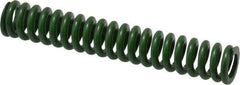 Associated Spring Raymond - 1/2" Hole Diam, 9/32" Rod Diam, 3" Free Length, Green Die Spring - 67.5 Lb Max Deflection, 0.75" Max Deflection, Extra Heavy Duty, Chromium Alloy Steel - All Tool & Supply