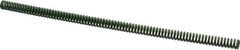 Associated Spring Raymond - 1/2" Hole Diam, 9/32" Rod Diam, 12" Free Length, Green Die Spring - 75 Lb Max Deflection, 3" Max Deflection, Extra Heavy Duty, Chromium Alloy Steel - All Tool & Supply