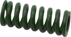 Associated Spring Raymond - 5/8" Hole Diam, 11/32" Rod Diam, 1-1/2" Free Length, Green Die Spring - 142.5 Lb Max Deflection, 0.38" Max Deflection, Extra Heavy Duty, Chromium Alloy Steel - All Tool & Supply