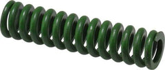 Associated Spring Raymond - 5/8" Hole Diam, 11/32" Rod Diam, 2-1/2" Free Length, Green Die Spring - 137.5 Lb Max Deflection, 0.63" Max Deflection, Extra Heavy Duty, Chromium Alloy Steel - All Tool & Supply