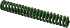 Associated Spring Raymond - 5/8" Hole Diam, 11/32" Rod Diam, 4" Free Length, Green Die Spring - 135 Lb Max Deflection, 1" Max Deflection, Extra Heavy Duty, Chromium Alloy Steel - All Tool & Supply