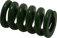 Associated Spring Raymond - 3/4" Hole Diam, 3/8" Rod Diam, 1-1/4" Free Length, Green Die Spring - 343.8 Lb Max Deflection, 0.31" Max Deflection, Extra Heavy Duty, Chromium Alloy Steel - All Tool & Supply