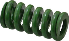 Associated Spring Raymond - 3/4" Hole Diam, 3/8" Rod Diam, 1-1/2" Free Length, Green Die Spring - 333.8 Lb Max Deflection, 0.38" Max Deflection, Extra Heavy Duty, Chromium Alloy Steel - All Tool & Supply