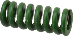 Associated Spring Raymond - 3/4" Hole Diam, 3/8" Rod Diam, 1-3/4" Free Length, Green Die Spring - 328.1 Lb Max Deflection, 0.44" Max Deflection, Extra Heavy Duty, Chromium Alloy Steel - All Tool & Supply