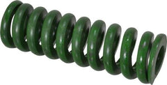 Associated Spring Raymond - 1" Hole Diam, 1/2" Rod Diam, 3" Free Length, Green Die Spring - 552 Lb Max Deflection, 0.75" Max Deflection, Extra Heavy Duty, Chromium Alloy Steel - All Tool & Supply