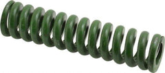 Associated Spring Raymond - 1" Hole Diam, 1/2" Rod Diam, 4" Free Length, Green Die Spring - 552 Lb Max Deflection, 1" Max Deflection, Extra Heavy Duty, Chromium Alloy Steel - All Tool & Supply