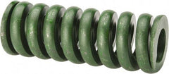 Associated Spring Raymond - 1-1/2" Hole Diam, 3/4" Rod Diam, 4" Free Length, Green Die Spring - 1712 Lb Max Deflection, 1" Max Deflection, Extra Heavy Duty, Chromium Alloy Steel - All Tool & Supply