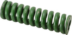 Associated Spring Raymond - 1-1/2" Hole Diam, 3/4" Rod Diam, 5" Free Length, Green Die Spring - 1700 Lb Max Deflection, 1.25" Max Deflection, Extra Heavy Duty, Chromium Alloy Steel - All Tool & Supply