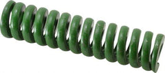 Associated Spring Raymond - 1-1/2" Hole Diam, 3/4" Rod Diam, 6" Free Length, Green Die Spring - 1656 Lb Max Deflection, 1.5" Max Deflection, Extra Heavy Duty, Chromium Alloy Steel - All Tool & Supply