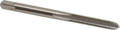 Hertel - #10-32 UNF 3 Flute Bright Finish High Speed Steel Straight Flute Standard Hand Tap - Plug, Right Hand Thread, 2-3/8" OAL, 7/8" Thread Length, H7 Limit, 0.003" Oversize - All Tool & Supply