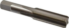 Hertel - 3/4-16 UNF 4 Flute Bright Finish High Speed Steel Straight Flute Standard Hand Tap - Bottoming, Right Hand Thread, 4-1/4" OAL, 2" Thread Length, H2 Limit - All Tool & Supply