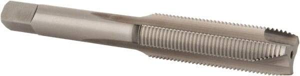 Hertel - M10x1.00 Metric Fine, D2, 3 Flutes, Plug Chamfer, Bright Finish, High Speed Steel Spiral Point STI Tap - 3-5/32" OAL - Exact Industrial Supply