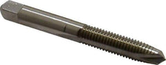 Hertel - 1/4-20 UNC, H2, 2 Flutes, Plug Chamfer, Bright Finish, High Speed Steel Spiral Point STI Tap - 2-23/32" OAL, 1-1/8" Thread Length - Exact Industrial Supply