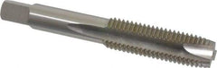 Hertel - 7/16-14 UNC, H3, 3 Flutes, Plug Chamfer, Bright Finish, High Speed Steel Spiral Point STI Tap - 3-19/32" OAL, 1-21/32" Thread Length - Exact Industrial Supply