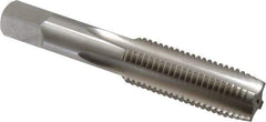 Hertel - 5/8-11 UNC, H4, 4 Flute, Plug Chamfer, Bright Finish, High Speed Steel Hand STI Tap - 4-1/4" OAL, 2" Thread Length - Exact Industrial Supply