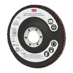 3M - 4-1/2" 36 Grit 7/8" Center Hole Type 27 Ceramic Flap Disc - All Tool & Supply