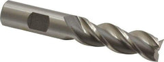 Cleveland - 5/8", 1-5/8" LOC, 5/8" Shank Diam, 3-7/8" OAL, 3 Flute, Powdered Metal Square End Mill - Single End, Uncoated, Spiral Flute, 42° Helix, Centercutting, Right Hand Cut, Right Hand Flute, Series PM-539R - All Tool & Supply