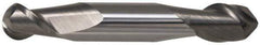 Accupro - 5/16" Diam, 3/4" LOC, 2 Flute Solid Carbide Ball End Mill - TiCN Finish, Double End, 3-1/2" OAL, 3/8" Shank Diam, Spiral Flute - All Tool & Supply