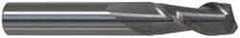 Accupro - 5/8", 1-1/4" LOC, 5/8" Shank Diam, 3-1/2" OAL, 2 Flute, Solid Carbide Square End Mill - Single End, TiCN Finish, Spiral Flute, 40° Helix, Centercutting, Right Hand Cut, Right Hand Flute - All Tool & Supply