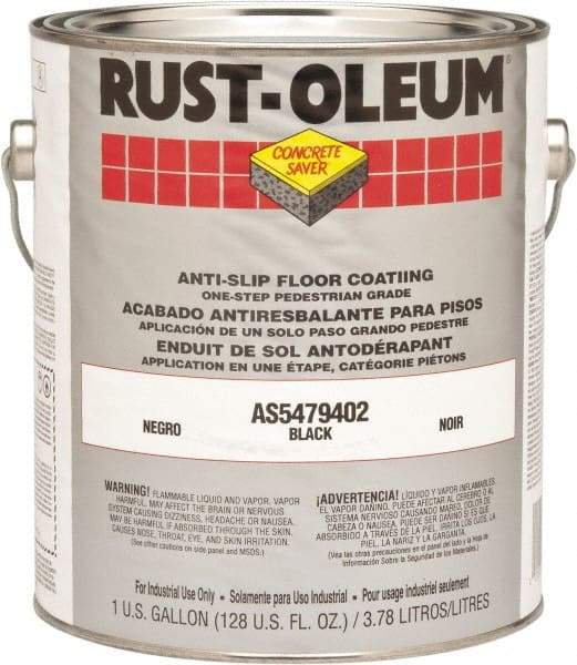 Rust-Oleum - 1 Gal Can Gloss Black Antislip Epoxy - 50 Sq Ft/Gal Coverage, <340 g/L VOC Content - All Tool & Supply