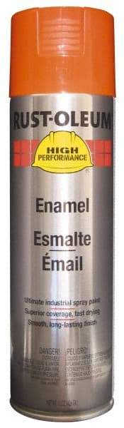 Rust-Oleum - Equipment Orange, 15 oz Net Fill, Gloss, Enamel Spray Paint - 14 Sq Ft per Can, 20 oz Container, Use on Rust Proof Paint - All Tool & Supply