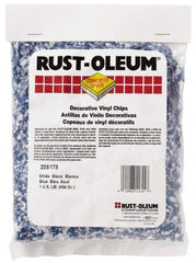 Rust-Oleum - Blue/White Vinyl Floor Chips - 1 Lb Plastic Bag - All Tool & Supply