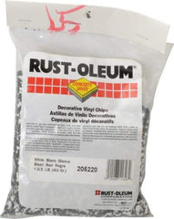 Rust-Oleum - Black/White Vinyl Floor Chips - 1 Lb Plastic Bag - All Tool & Supply