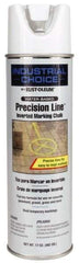 Rust-Oleum - 17 fl oz White Marking Chalk - 500' to 530' Coverage at 1-1/4" Wide, Water-Based Formula - All Tool & Supply