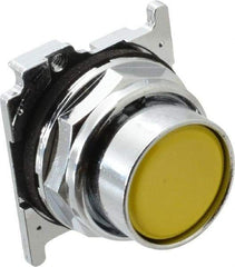 Eaton Cutler-Hammer - Flush Pushbutton Switch Operator - Yellow, Round Button, Nonilluminated - All Tool & Supply